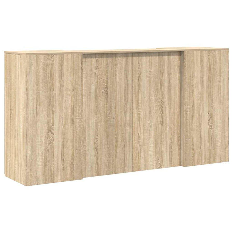 Receptiebalie 200x50x103,5 cm bewerkt hout sonoma eikenkleurig