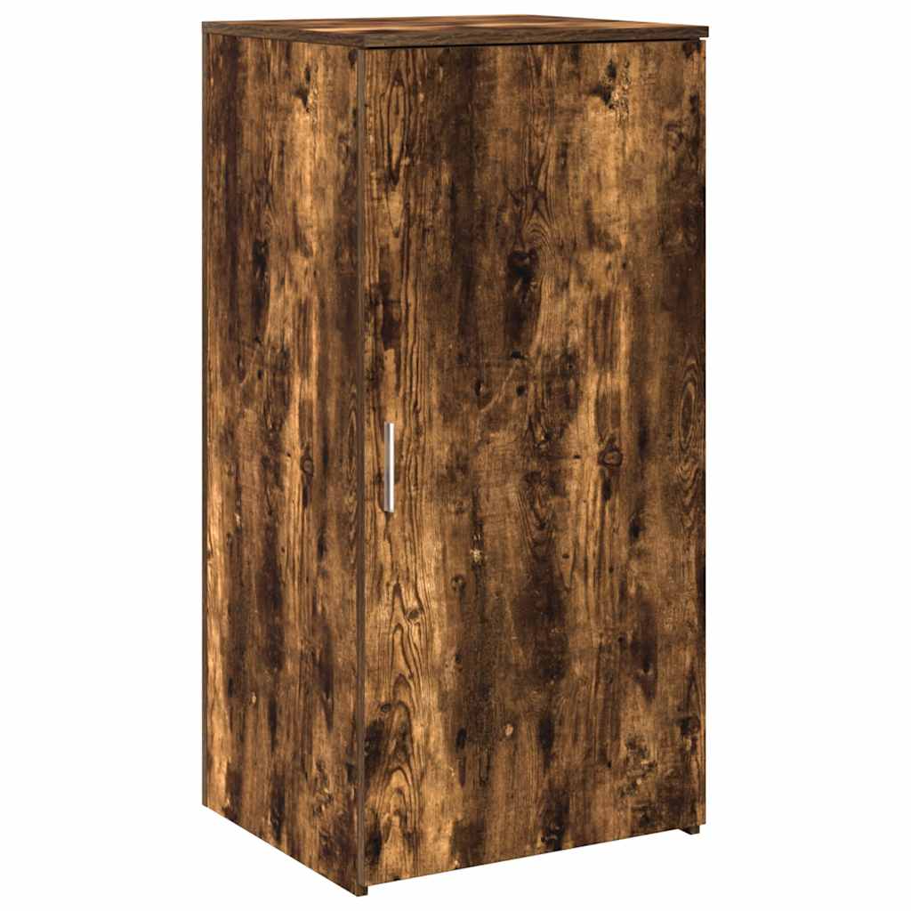 Receptiebalie 200x50x103,5 cm bewerkt hout gerookt eikenkleurig