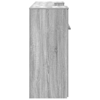 Receptiebalie 200X50X103,5 Cm Bewerkt Hout Eiken 200 x 50 x 103.5 cm Grijs sonoma