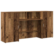 Receptiebalie 200X50X103,5 Cm Bewerkt Hout Kleurig 200 x 50 x 103.5 cm Oud hout