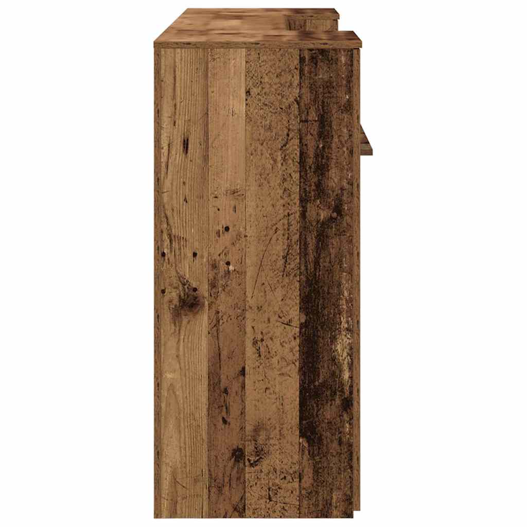 Receptiebalie 200X50X103,5 Cm Bewerkt Hout Kleurig 200 x 50 x 103.5 cm Oud hout
