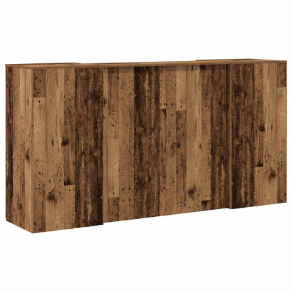 Receptiebalie 200X50X103,5 Cm Bewerkt Hout Kleurig 200 x 50 x 103.5 cm Oud hout