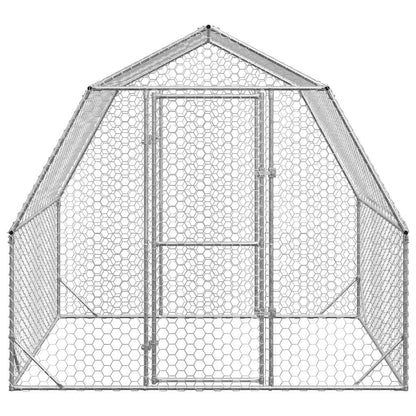 Kippenren 2,5x2x2,25 m gegalvaniseerd staal