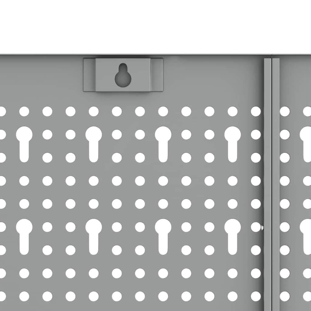 Gereedschap Wandpaneel 2 pcs Grijs 100 x 1 x 60 cm