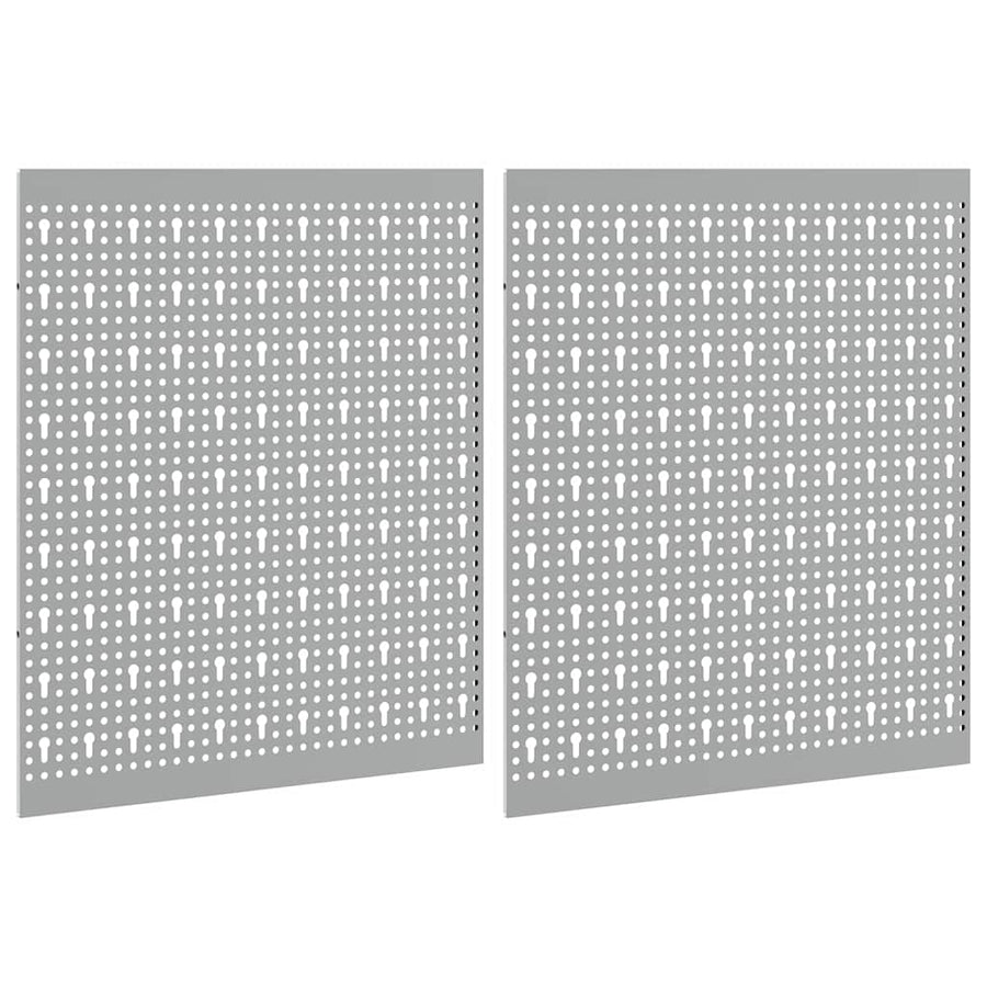 Gereedschap Wandpaneel 2 pcs Grijs 100 x 1 x 60 cm