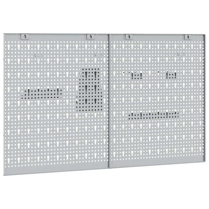 Gereedschap Wandpaneel 2 pcs Grijs 100 x 1 x 60 cm
