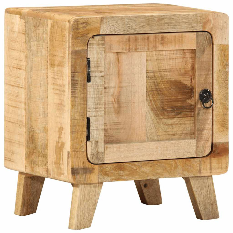 Nachtkastje 40x32x46 cm massief ruw mangohout