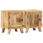 Nachtkastje 2 st 40x32x46 cm massief mangohout