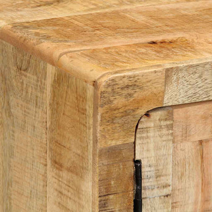 Nachtkastje 2 st 40x32x46 cm massief hout ruw mangohout