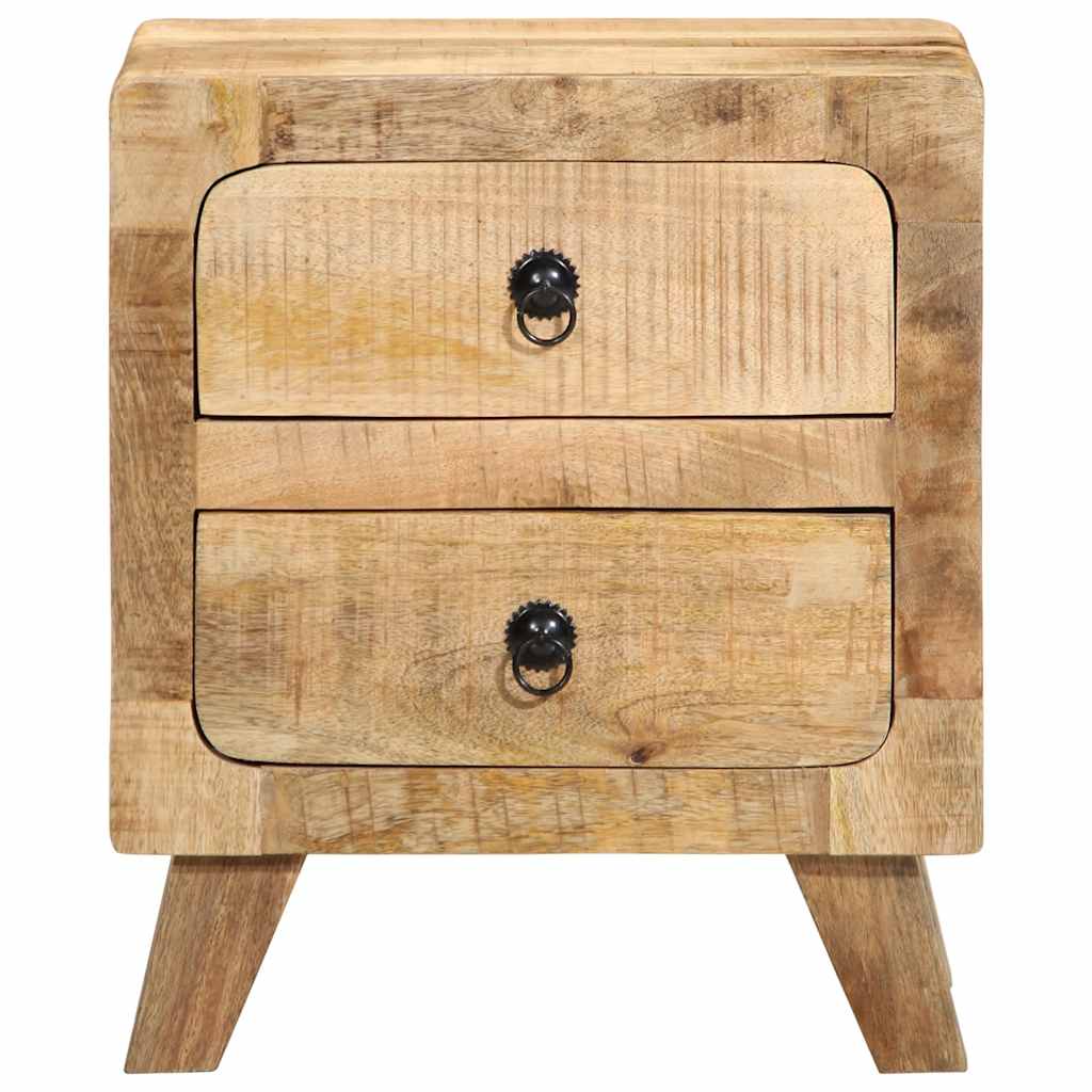 Nachtkastje 40x32x46 cm massief ruw mangohout