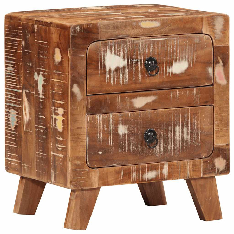 Nachtkastje 40x32x46 cm massief gerecycled hout