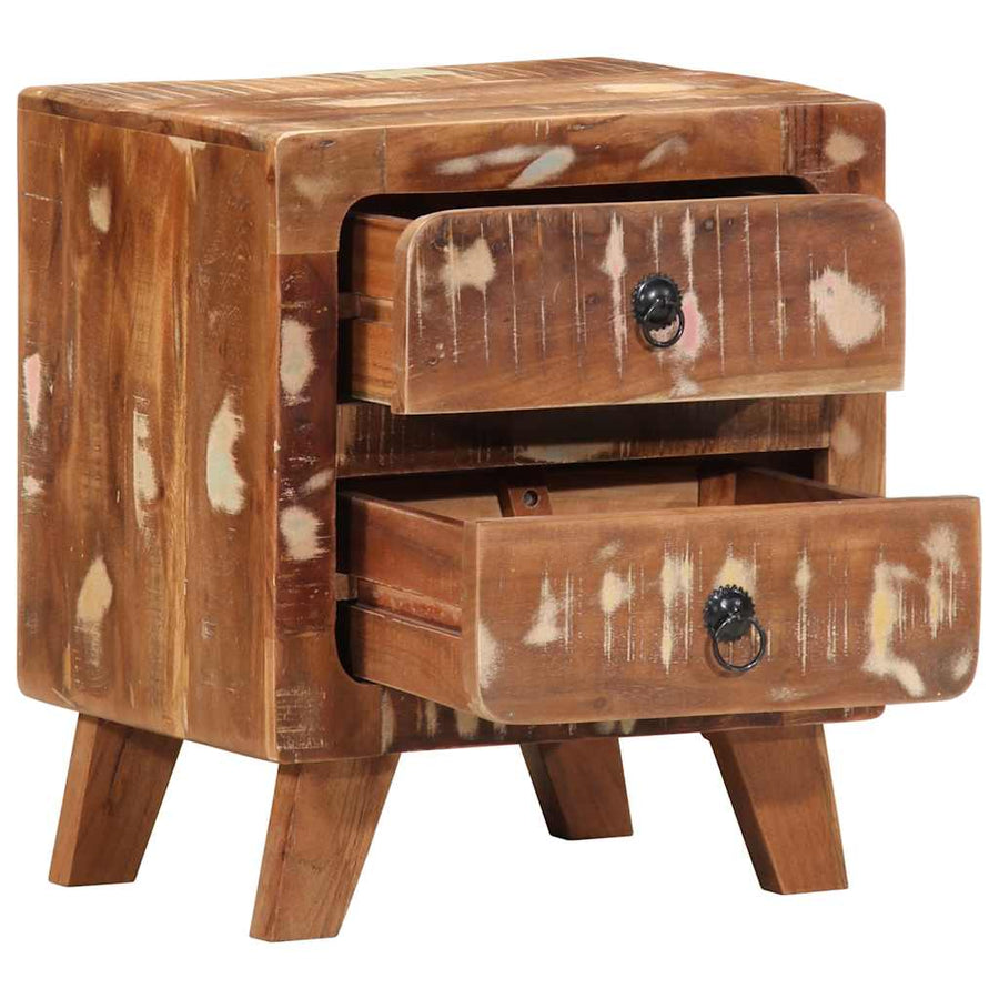 Nachtkastje 40x32x46 cm massief gerecycled hout