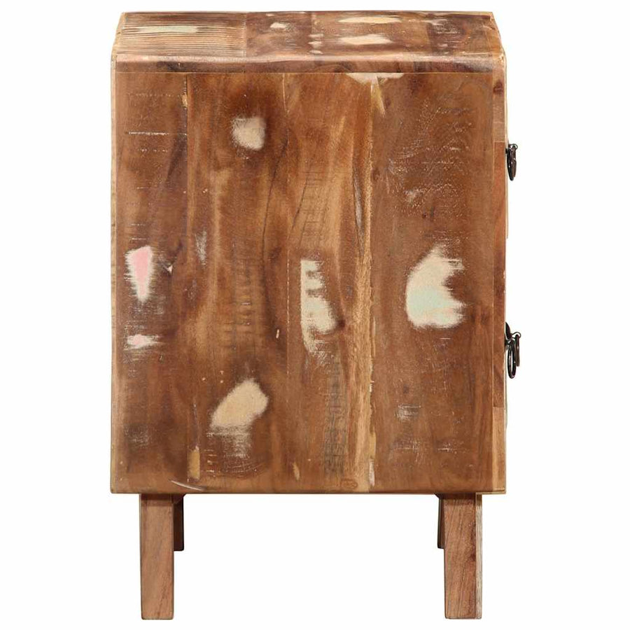 Nachtkastje 2 st 40x32x46 cm massief gerecycled hout