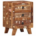 Bedside cabinet 37x32x50 cm solid reclaimed wood