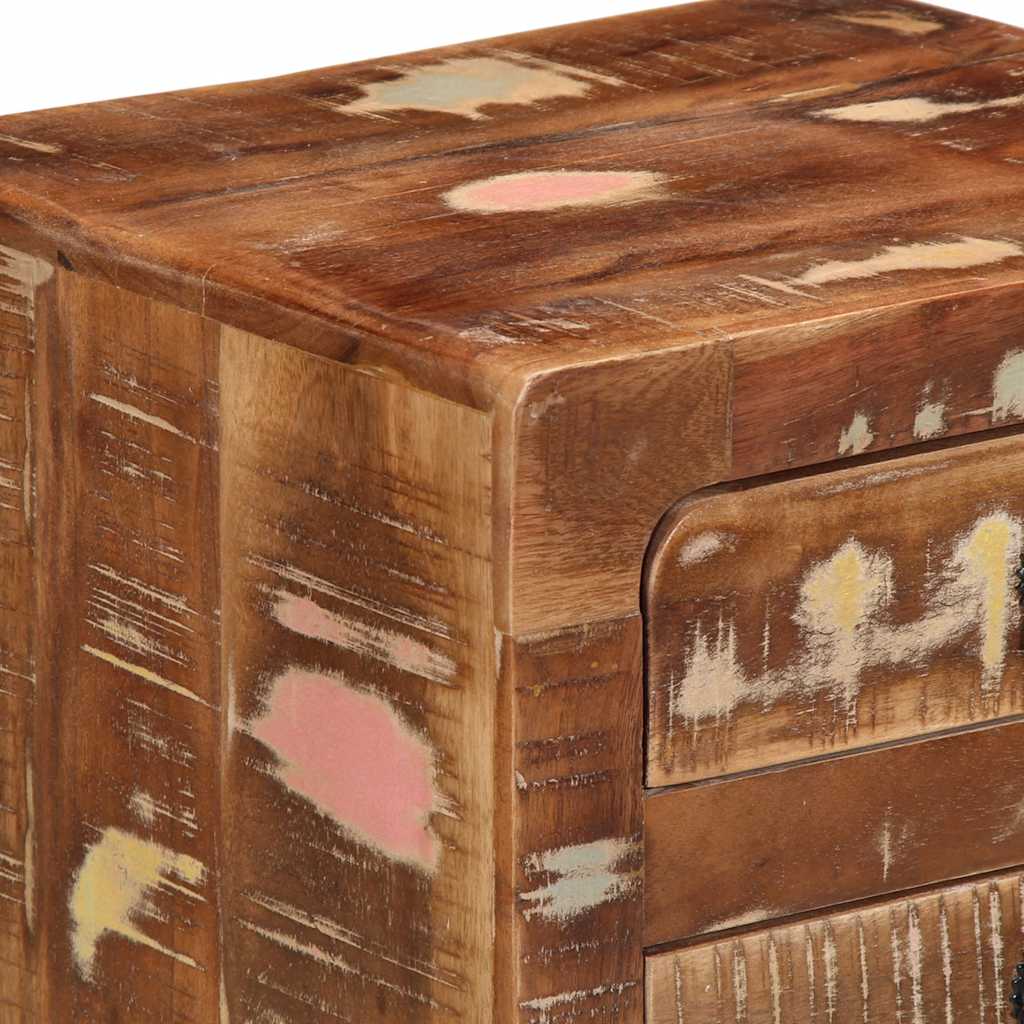 Nachtkastje 2 st 37x32x50 cm massief gerecycled hout