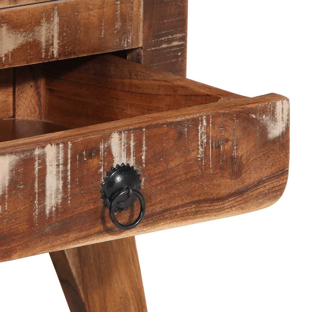 Nachtkastje 2 st 37x32x50 cm massief gerecycled hout