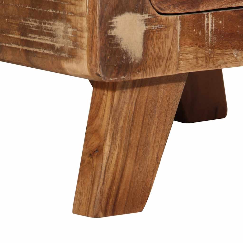 Nachtkastje 2 st 37x32x50 cm massief gerecycled hout