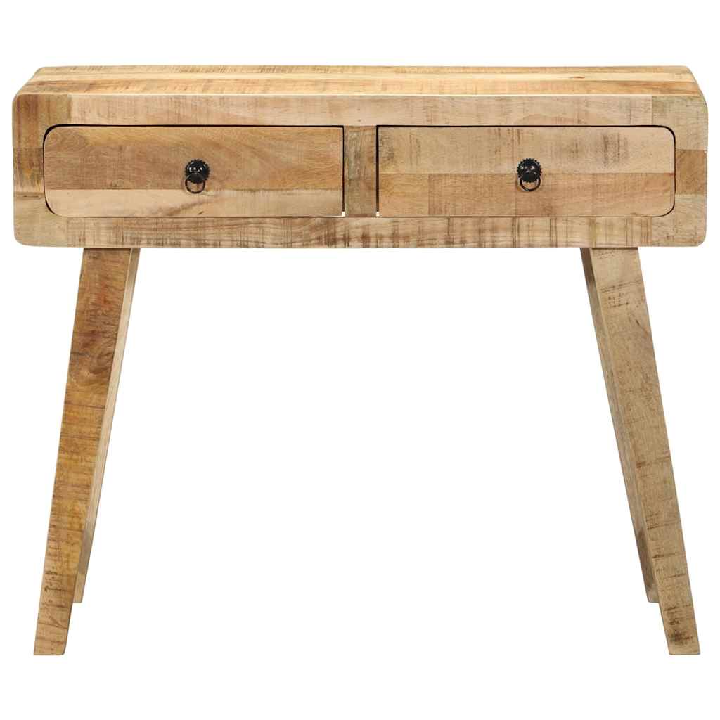 Wandtafel 90X32X75 Cm Massief ruw mangohout