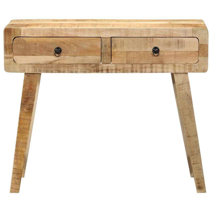 Wandtafel 90X32X75 Cm Massief ruw mangohout
