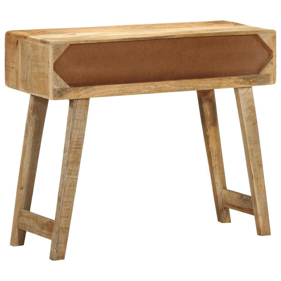 Wandtafel 90X32X75 Cm Massief ruw mangohout