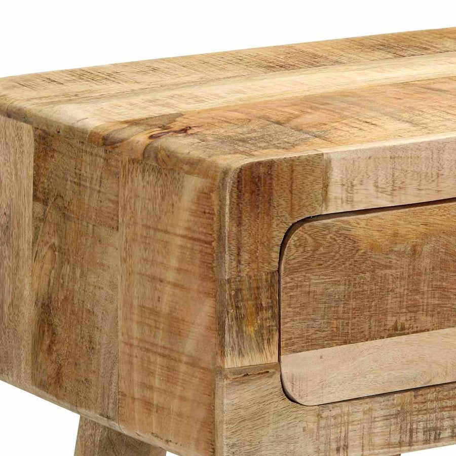 Wandtafel 90X32X75 Cm Massief ruw mangohout