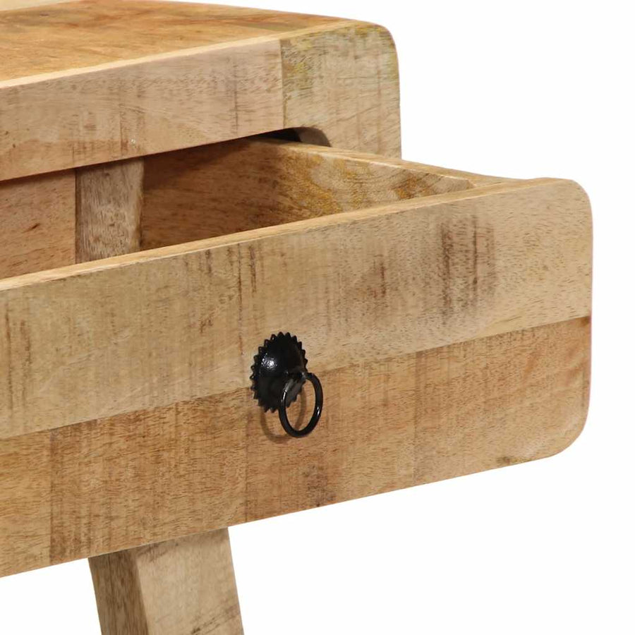 Wandtafel 90X32X75 Cm Massief ruw mangohout