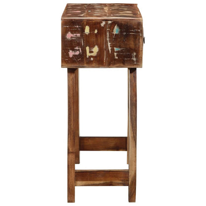 Wandtafel 90x32x75 cm massief gerecycled hout