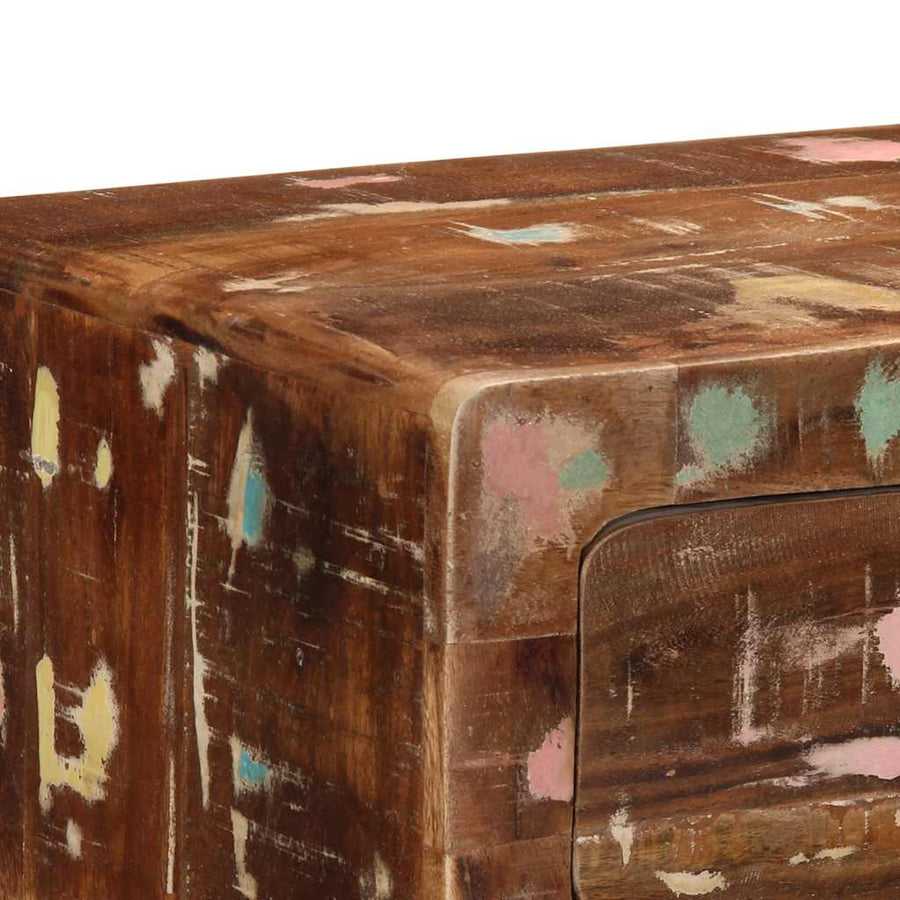 Wandtafel 90x32x75 cm massief gerecycled hout