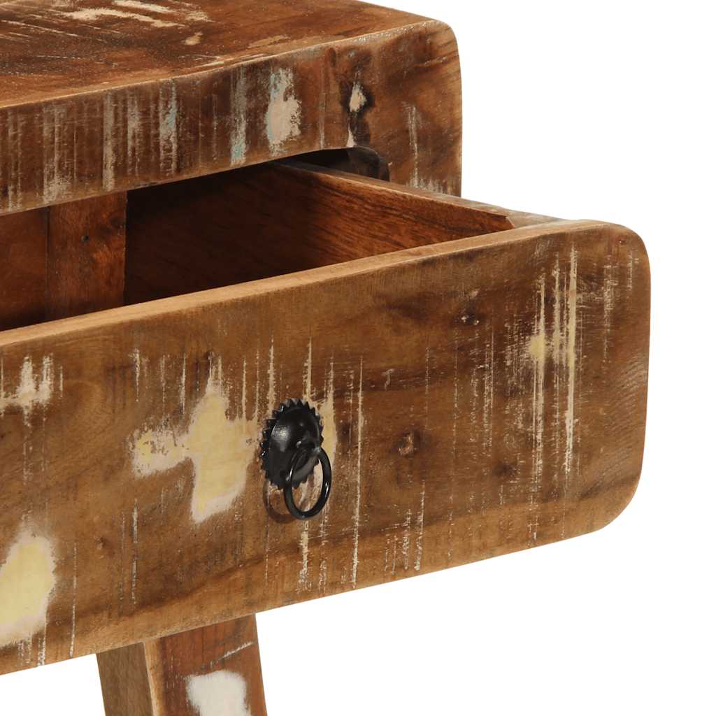 Wandtafel 90x32x75 cm massief gerecycled hout