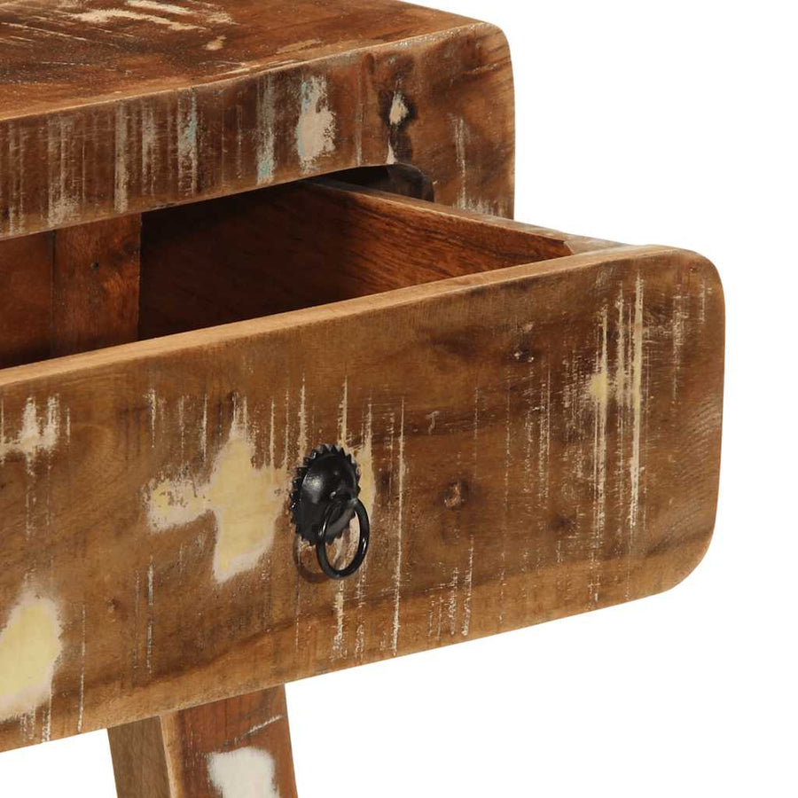 Wandtafel 90x32x75 cm massief gerecycled hout