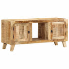 TV cabinet 105x46x32 cm solid rough mango wood
