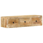 Tv-wandmeubel 100x32x25 cm mangohout