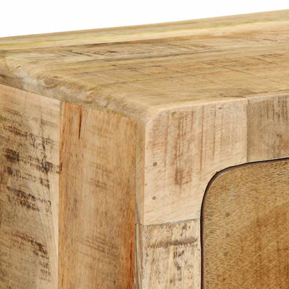 Tv-wandmeubel 100x32x25 cm massief hout ruw mangohout