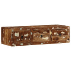 Tv-meubel wandmontage 100x32x25 cm massief gerecycled hout
