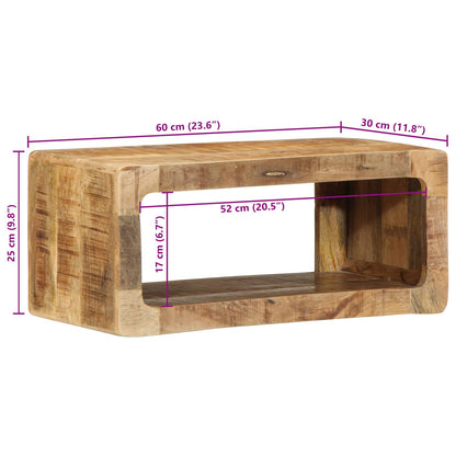 TV Kast Bruin 60 x 30 x 25 cm Massief mangohout