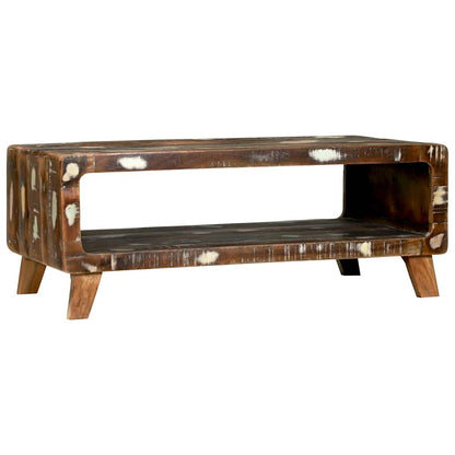 Salontafel Multikleur 90 x 50 x 35 cm Massief Gerecycled Hout