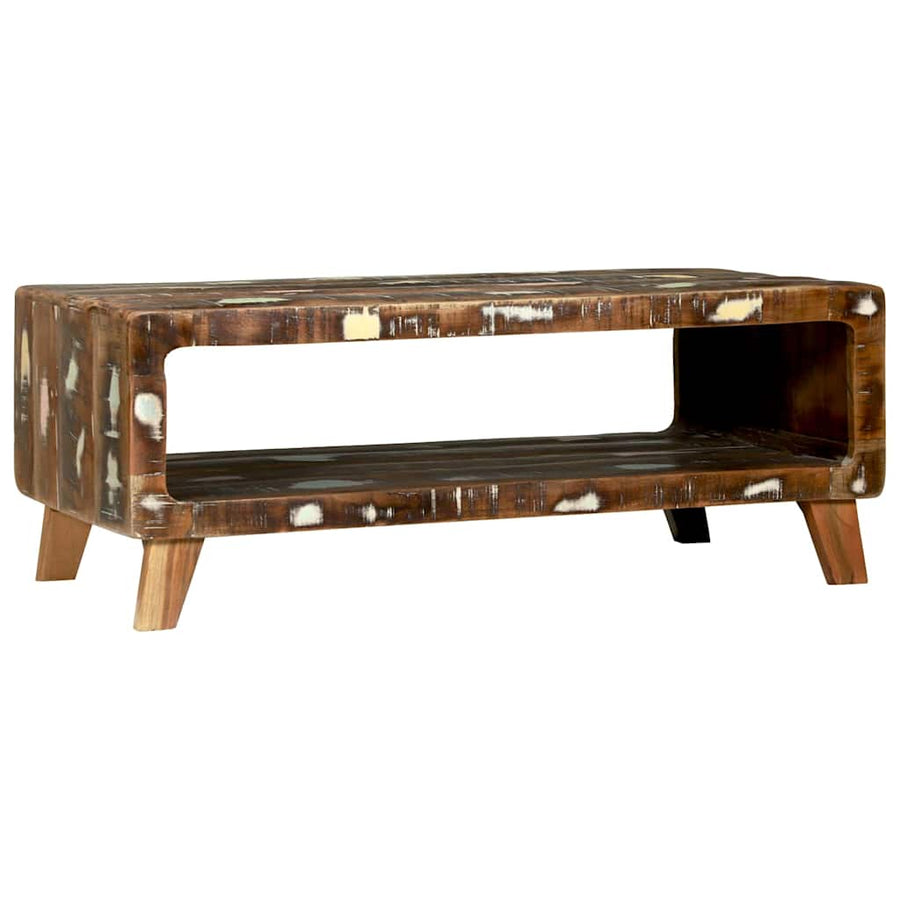 Salontafel Multikleur 90 x 50 x 35 cm Massief Gerecycled Hout