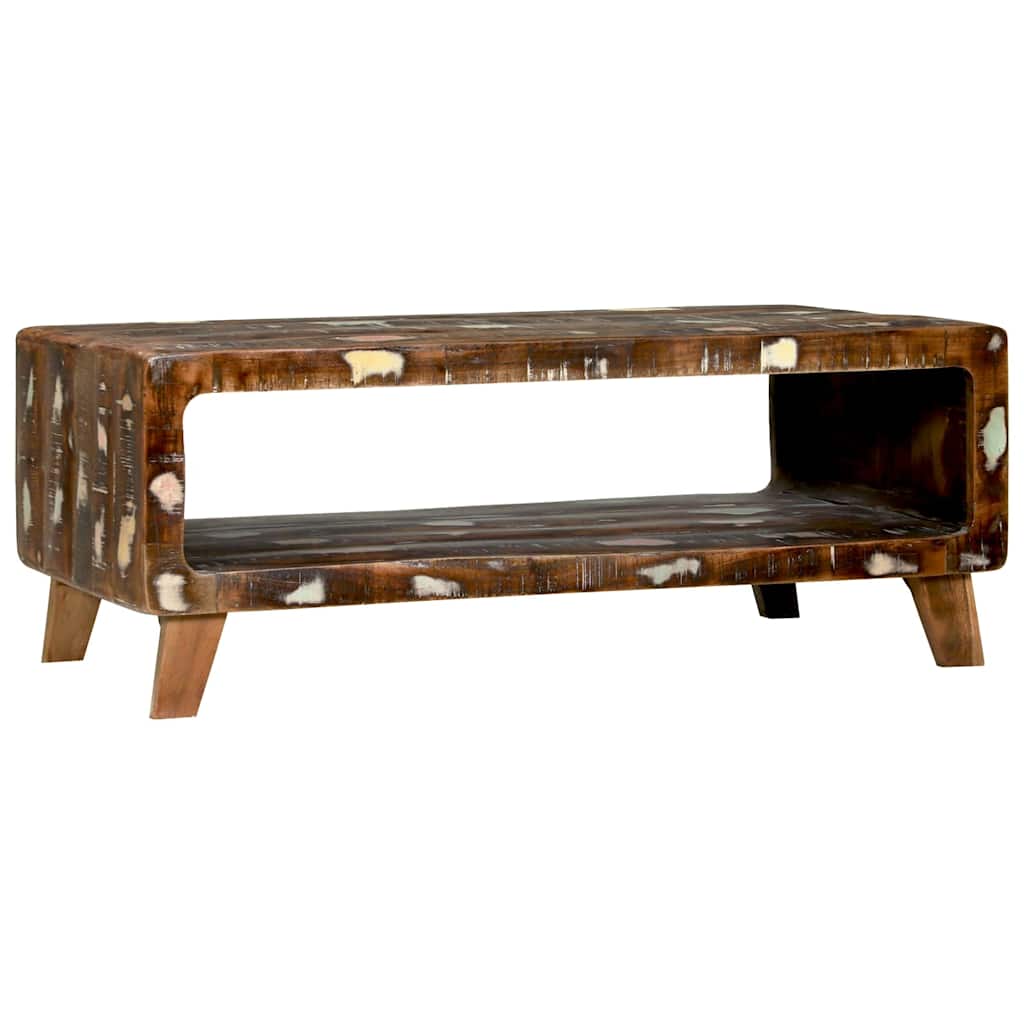 Salontafel Multikleur 90 x 50 x 35 cm Massief Gerecycled Hout