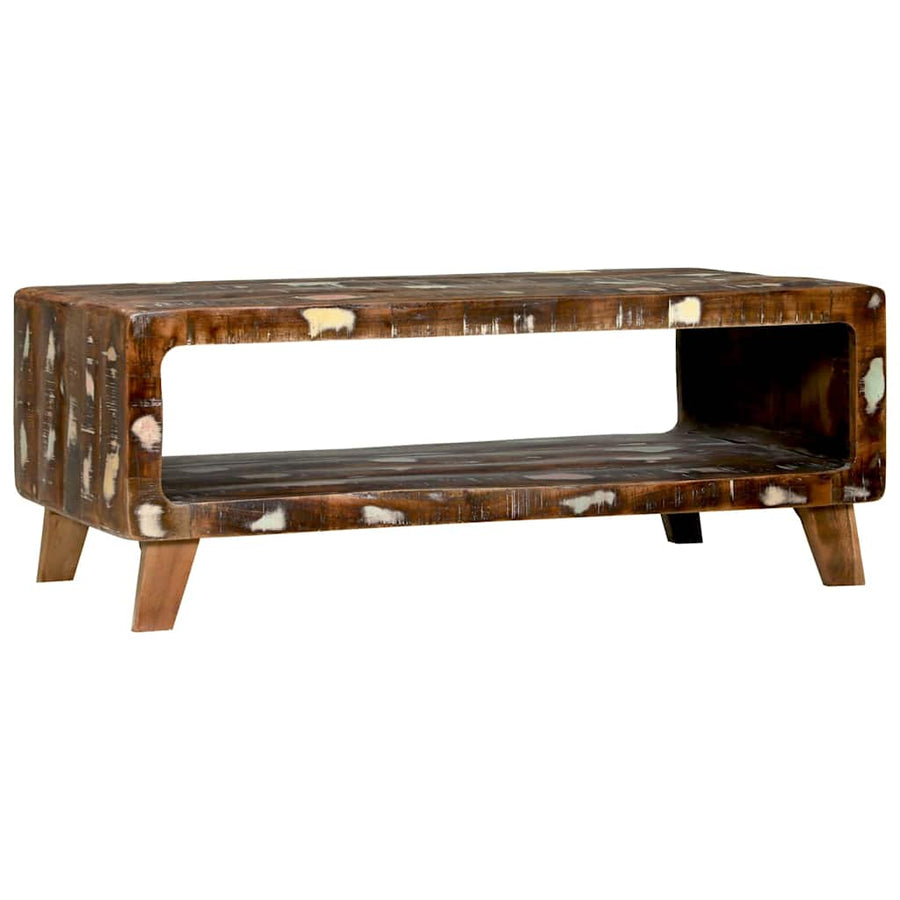 Salontafel Multikleur 90 x 50 x 35 cm Massief Gerecycled Hout