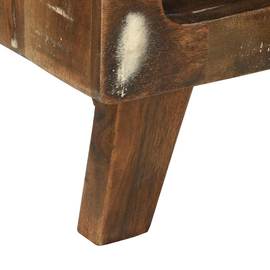 Salontafel Multikleur 50 x 50 x 35 cm Massief Gerecycled Hout