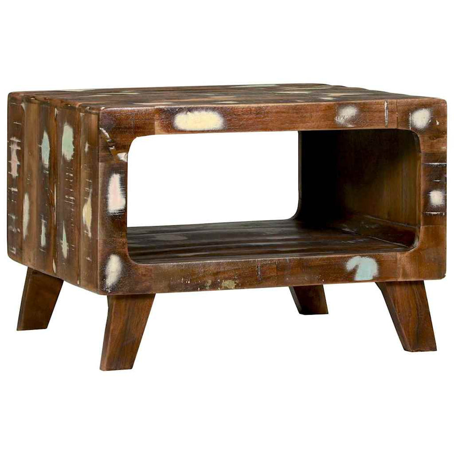 Salontafel Multikleur 50 x 50 x 35 cm Massief Gerecycled Hout