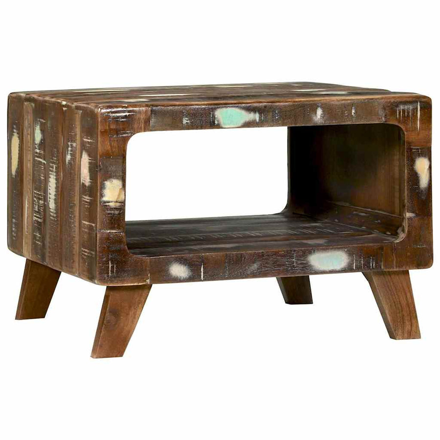 Salontafel Multikleur 50 x 50 x 35 cm Massief Gerecycled Hout