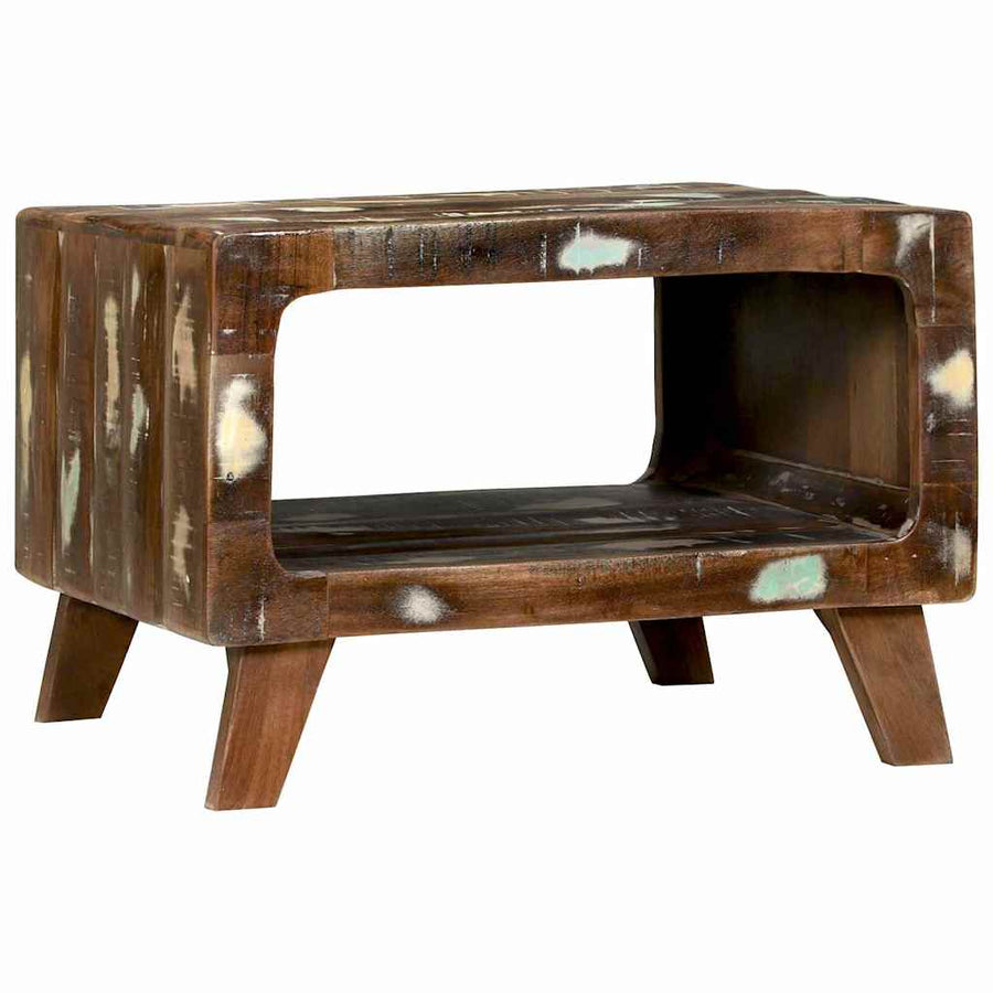 Salontafel Multikleur 50 x 50 x 35 cm Massief Gerecycled Hout