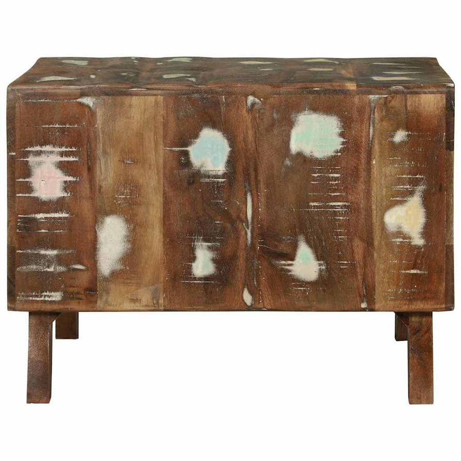 Salontafel Multikleur 50 x 50 x 35 cm Massief Gerecycled Hout