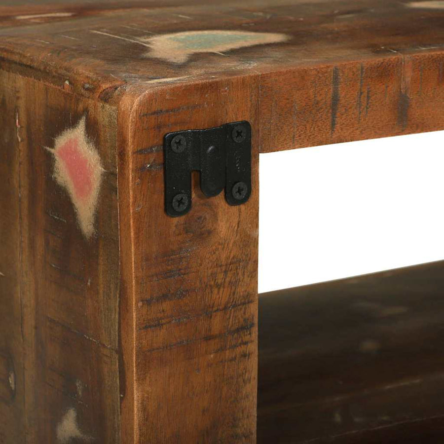 TV-kast Multikleur 60 x 30 x 25 cm Massief gerecycled hout