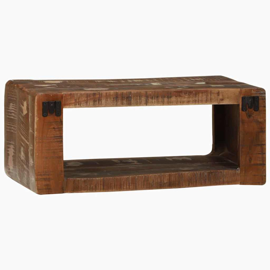 TV-kast Multikleur 60 x 30 x 25 cm Massief gerecycled hout
