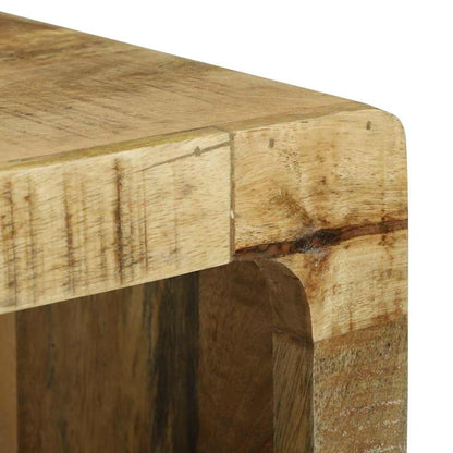TV-kast met plank Bruin 80 x 30 x 25 cm Massief mangohout