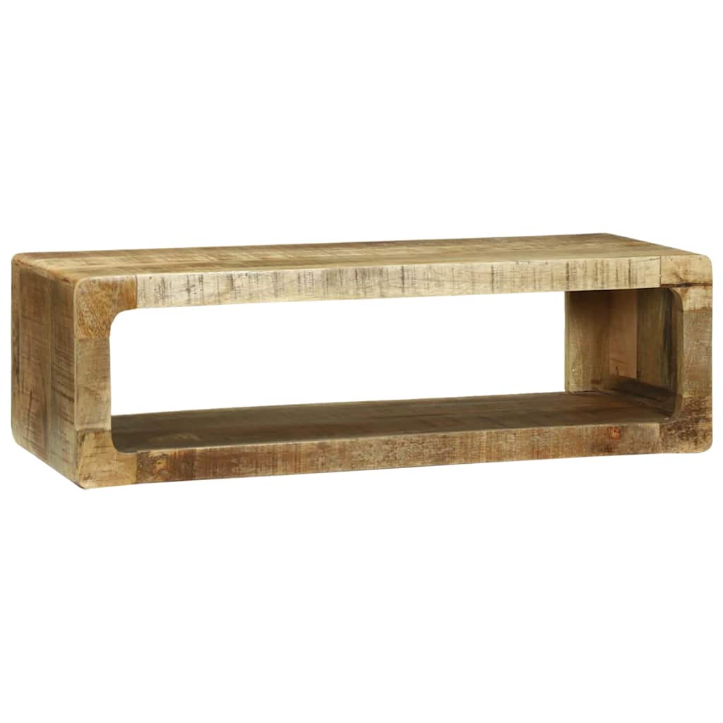 TV-kast met plank Bruin 80 x 30 x 25 cm Massief mangohout