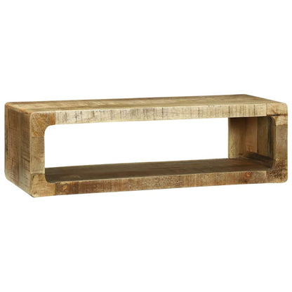 TV-kast met plank Bruin 80 x 30 x 25 cm Massief mangohout