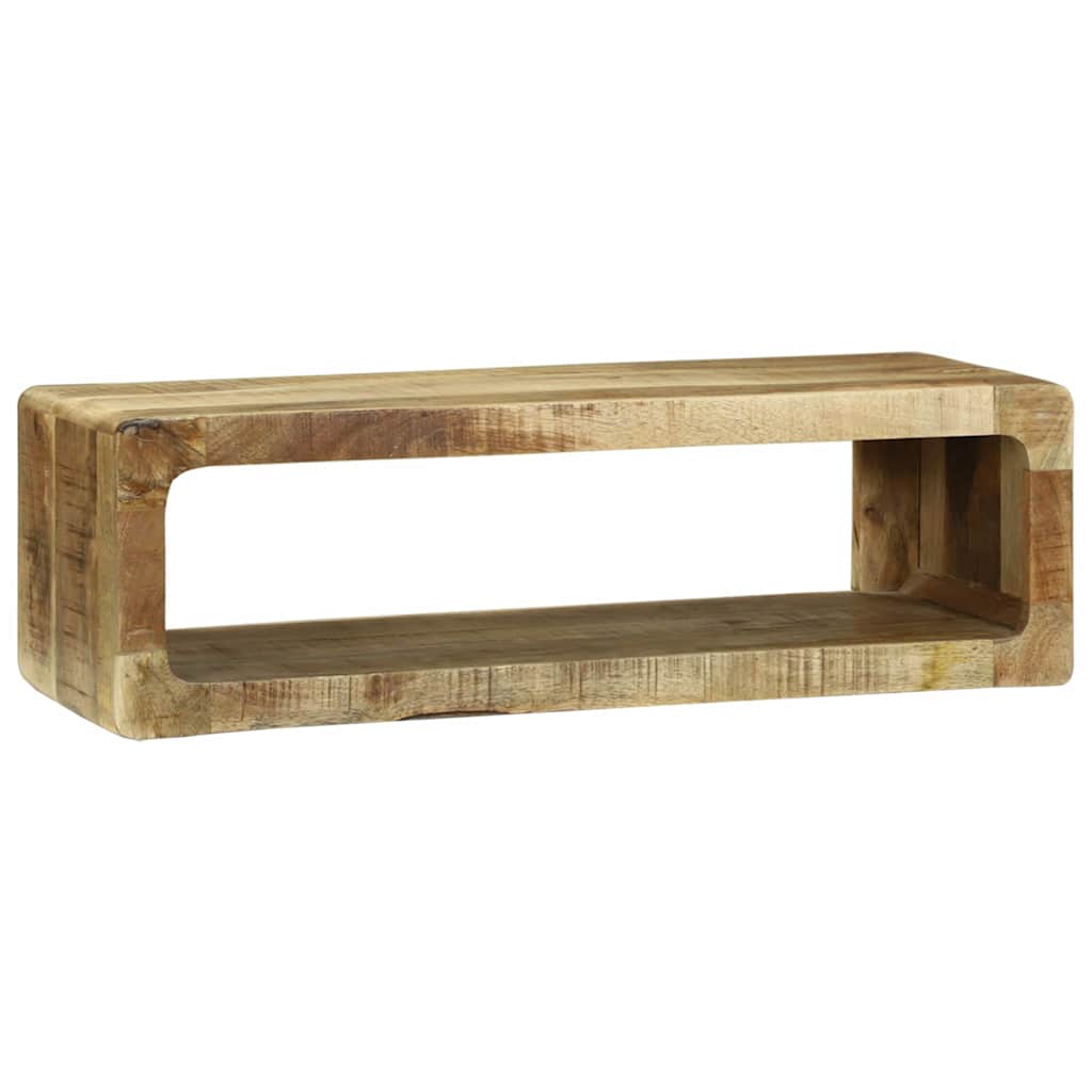 TV-kast met plank Bruin 80 x 30 x 25 cm Massief mangohout